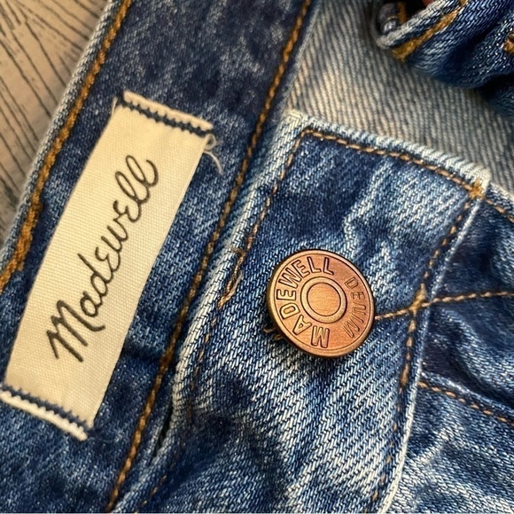 Madewell Stovepipe High Rise Button Fly Ankle Jeans - Picture 10 of 14